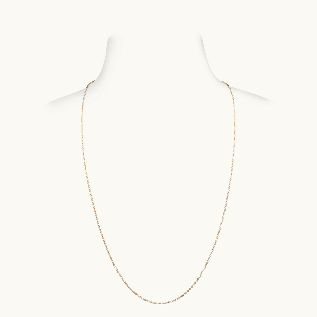 Thin Yellow Gold Chain, 22 Inches
