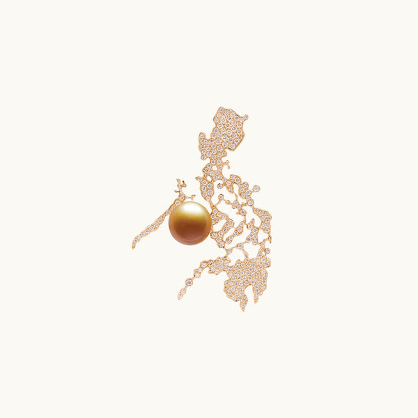 Pamana Philippine Map Brooch