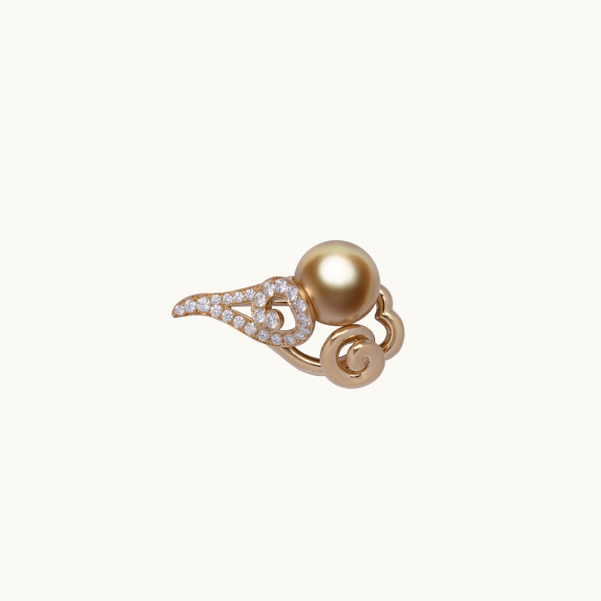 Golden Ruyi Brooch