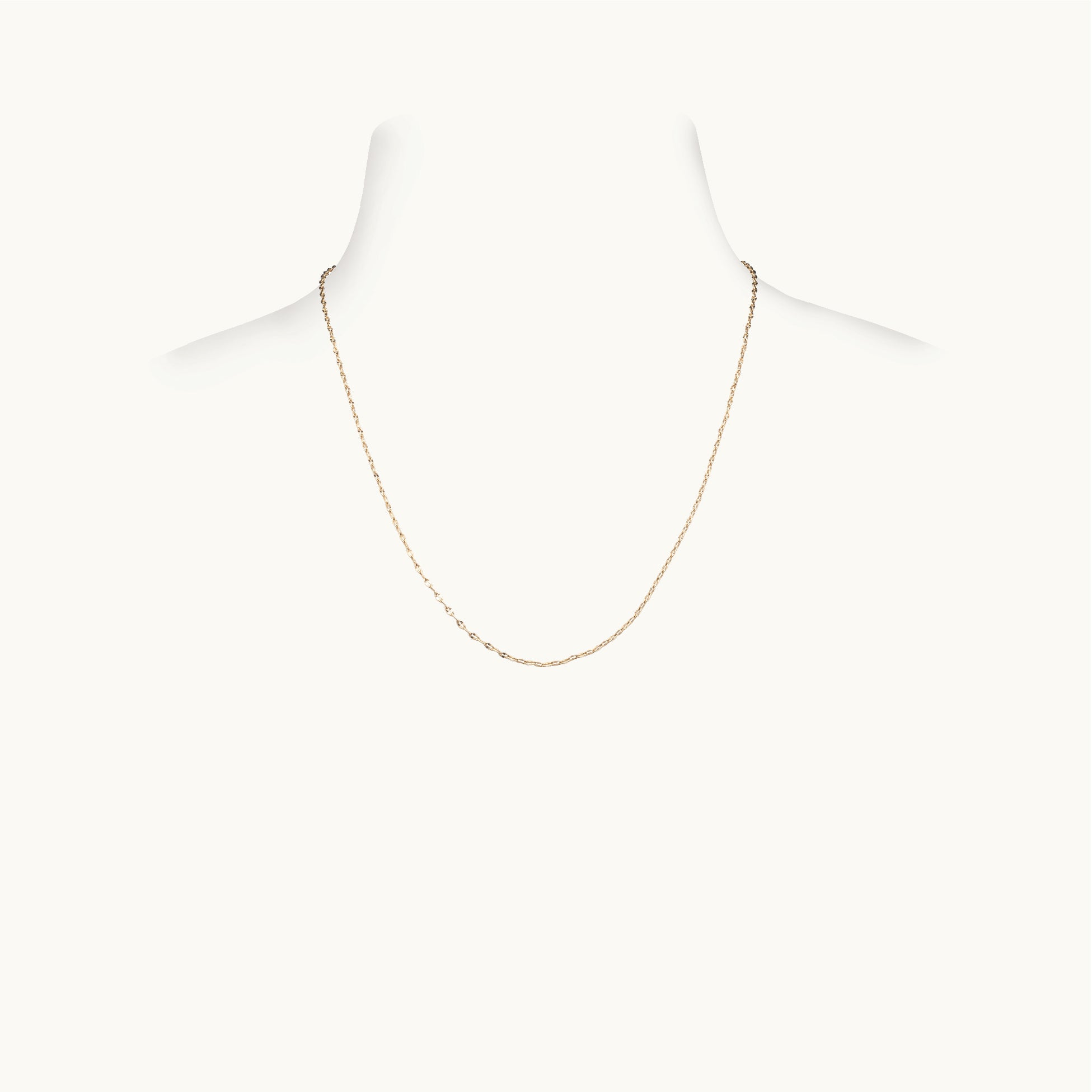 Thin Yellow Gold Chain, 16 Inches