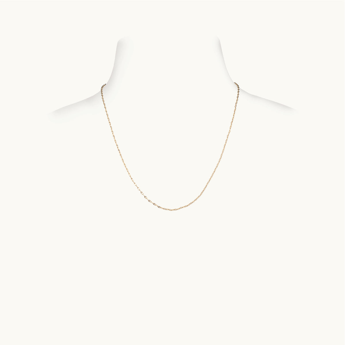 Thin Yellow Gold Chain, 16 Inches