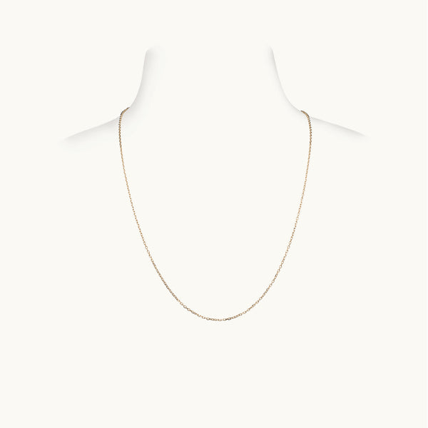 Thin Yellow Gold Chain, 18 Inches